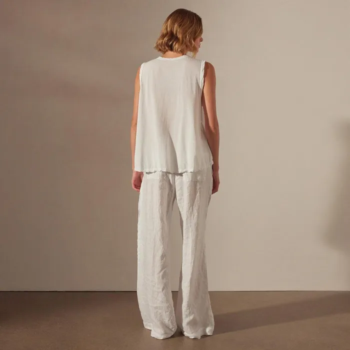 Women Tanks James Perse Fine Gauge A Line Tank White