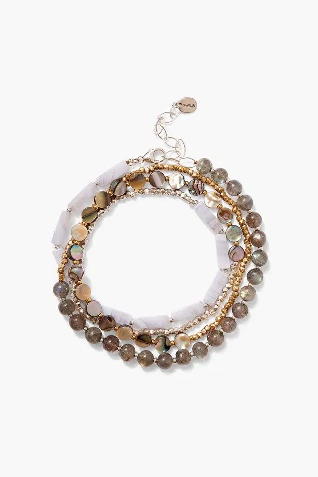 Women Taos Wrap Bracelet Blue Mix Chan Luu Bracelets