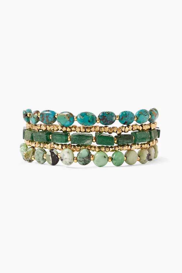 Women Taos Wrap Bracelet Green Mix Chan Luu Bracelets