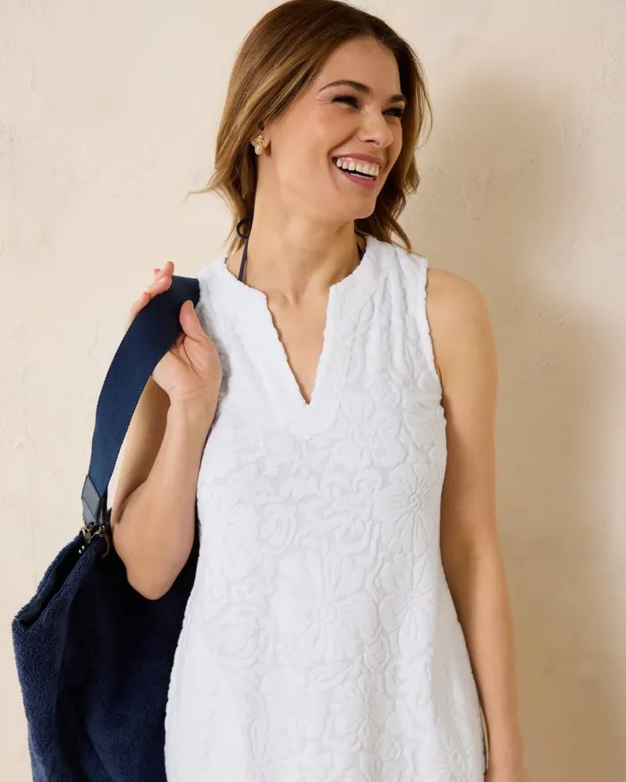 Women Textured Beach Terry Coverup Dress White Tommy Bahama Dresses Women Textured Beach Terry Coverup Dress White Tommy Bahama Dresses