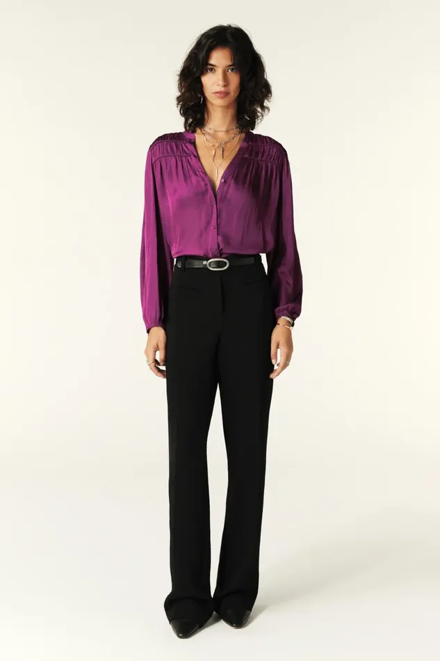 Women Tops and Shirts Baandsh LongSleeve Shirt Cessia Purple