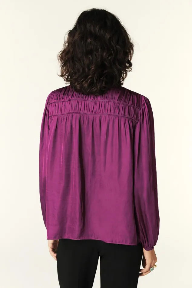 Women Tops and Shirts Baandsh LongSleeve Shirt Cessia Purple
