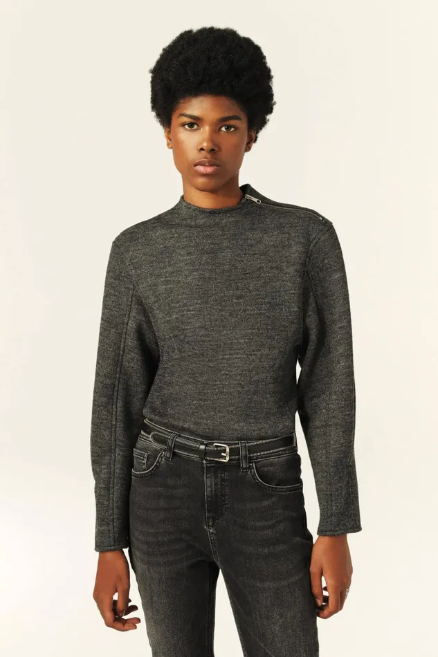 Women Tops and Shirts Baandsh LongSleeve Top Myra Gray