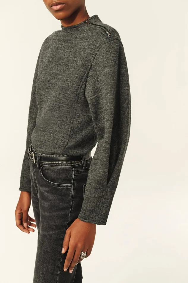 Women Tops and Shirts Baandsh LongSleeve Top Myra Gray