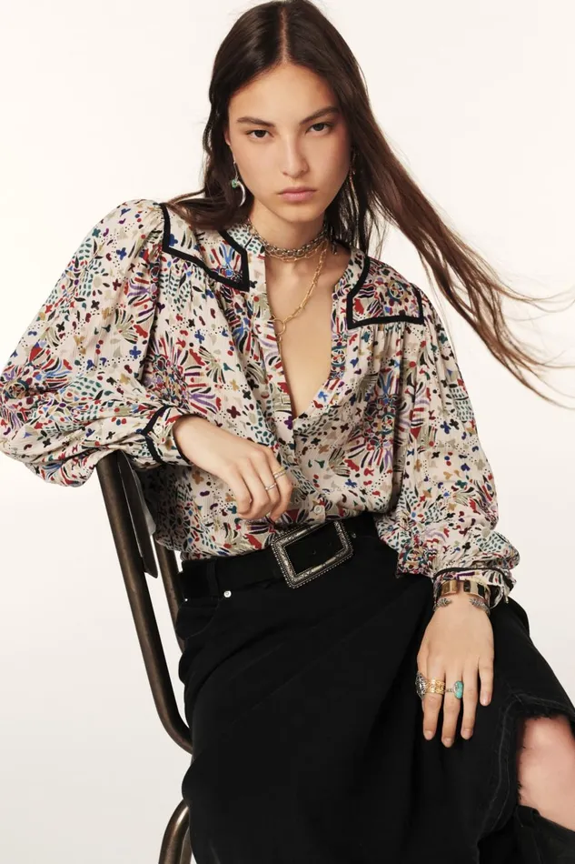 Women Tops and Shirts Baandsh LongSleeved Shirt Faizae Gray