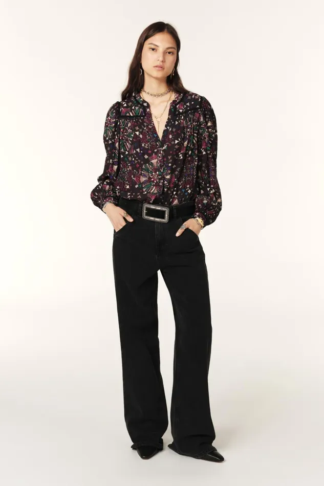 Women Tops and Shirts Baandsh LongSleeved Shirt Faizae Gray