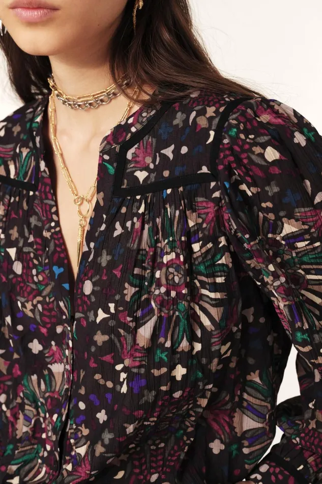 Women Tops and Shirts Baandsh LongSleeved Shirt Faizae Gray