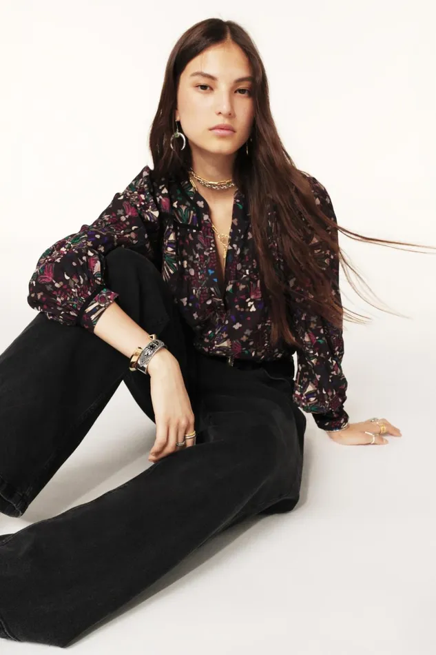 Women Tops and Shirts Baandsh LongSleeved Shirt Faizae Gray