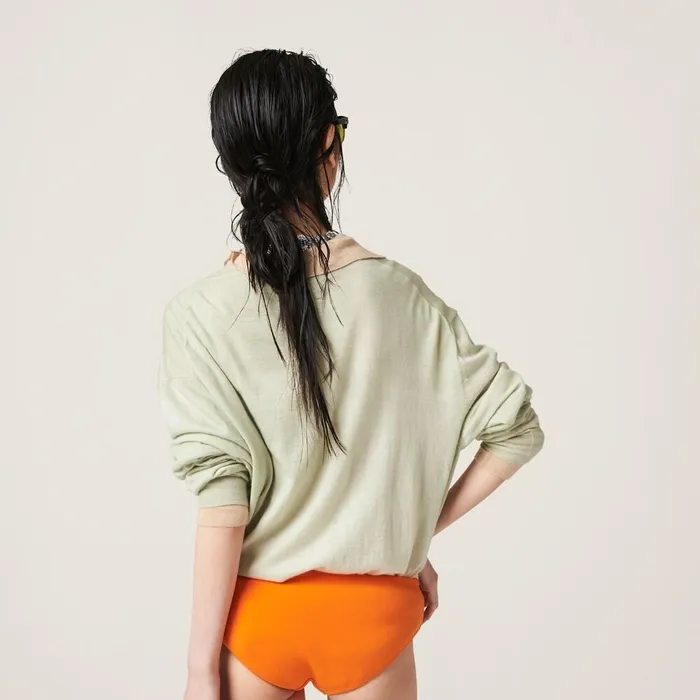 Women Underwear And Beachwear Miu Miu Swimsuit Orange Women Underwear And Beachwear Miu Miu Swimsuit Orange