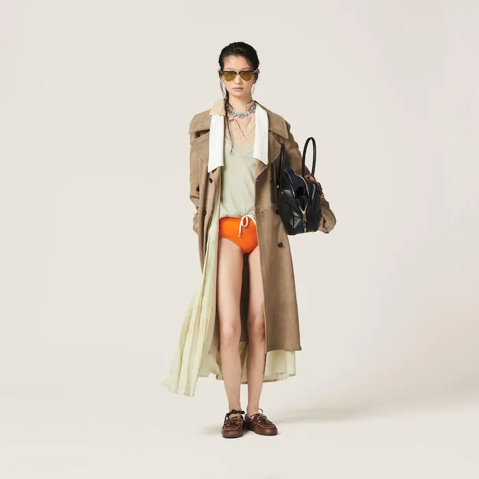 Women Underwear And Beachwear Miu Miu Swimsuit Orange Women Underwear And Beachwear Miu Miu Swimsuit Orange