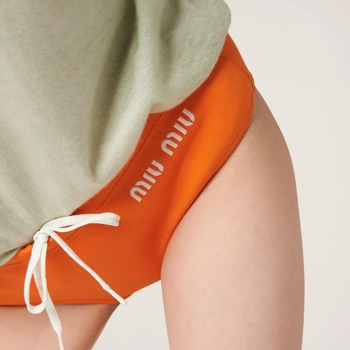 Women Underwear And Beachwear Miu Miu Swimsuit Orange Women Underwear And Beachwear Miu Miu Swimsuit Orange