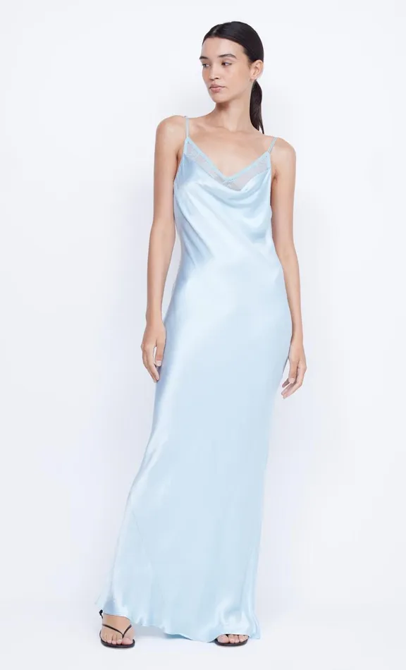 Women Wedding Guest Bec Bridge ARABELLA BACKLESS DRESS 8211 DOLPHIN BLUE