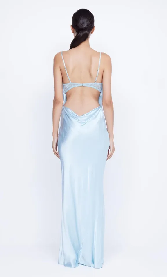 Women Wedding Guest Bec Bridge ARABELLA BACKLESS DRESS 8211 DOLPHIN BLUE