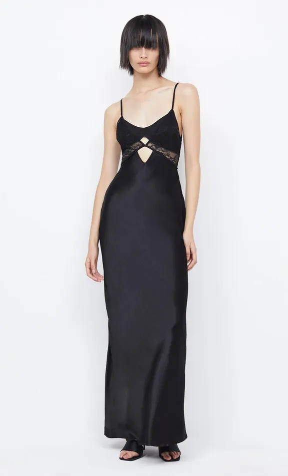 Women Wedding Guest Bec Bridge NORA LAYERED MAXI DRESS 8211 BLACK