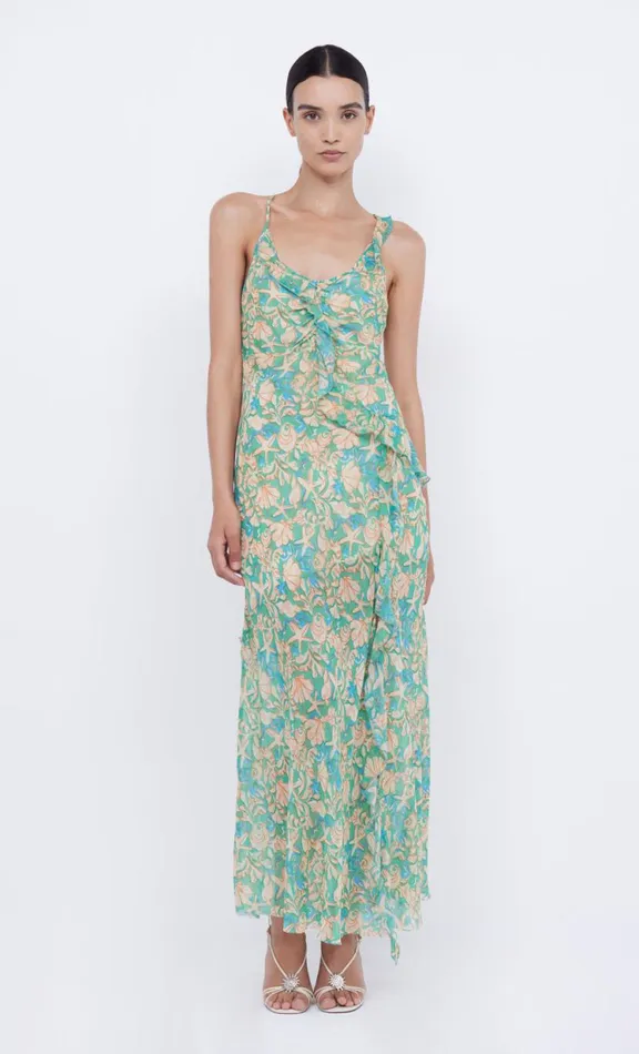 Women Wedding Guest Bec Bridge OASIS FRILL MAXI DRESS 8211 UNDER THE SEA