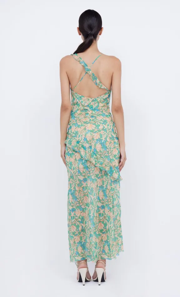 Women Wedding Guest Bec Bridge OASIS FRILL MAXI DRESS 8211 UNDER THE SEA