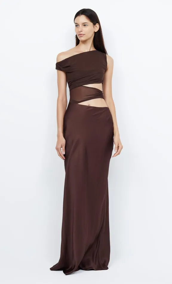 Women Wedding Guest Bec Bridge OPHELIA MAXI DRESS 8211 COCOA