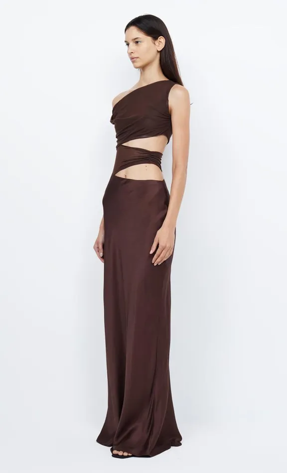 Women Wedding Guest Bec Bridge OPHELIA MAXI DRESS 8211 COCOA