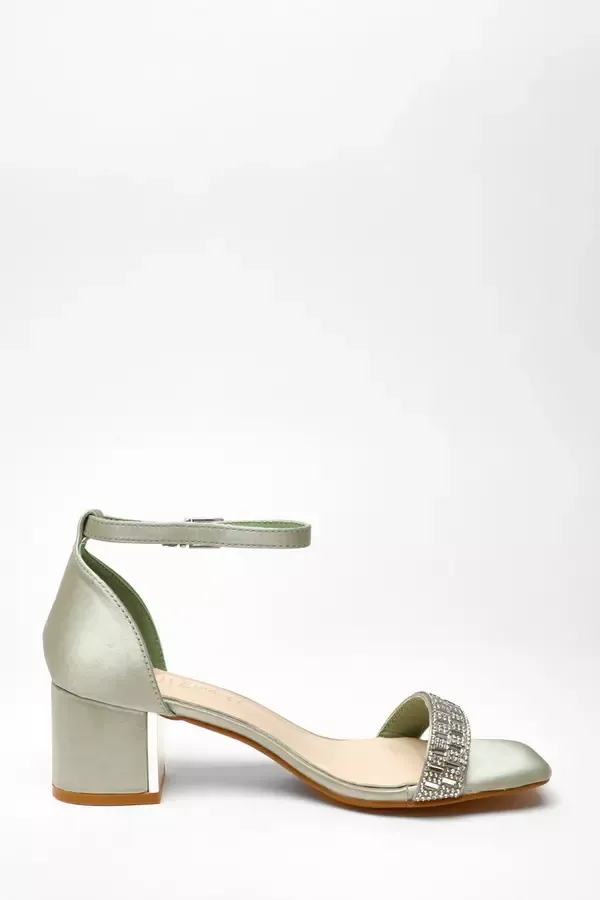 Women Wide Fit Sage Satin Diamante Low Block Heeled Sandals Quiz Clothing Wide Fit Women Wide Fit Sage Satin Diamante Low Block Heeled Sandals Quiz Clothing Wide Fit