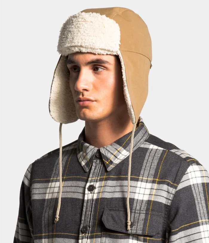 Womens Beanies and Scarves The North Face Canvas Trapper Utility Brown