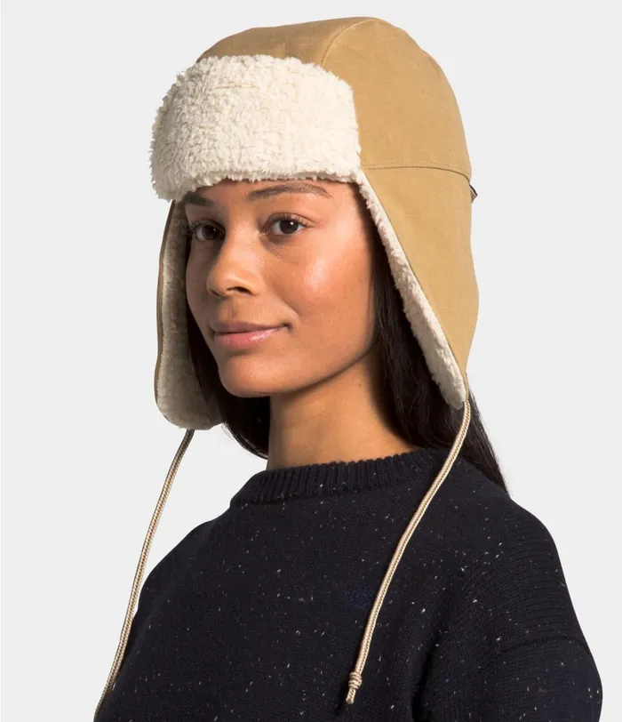 Womens Beanies and Scarves The North Face Canvas Trapper Utility Brown