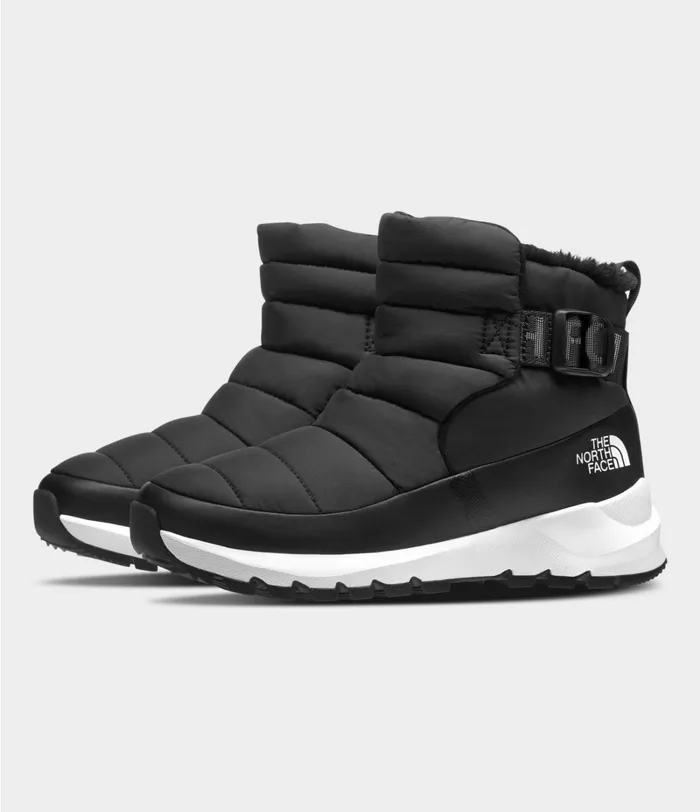 Womens Boots The North Face ThermoBall PullOn Tnf Blacktnf White