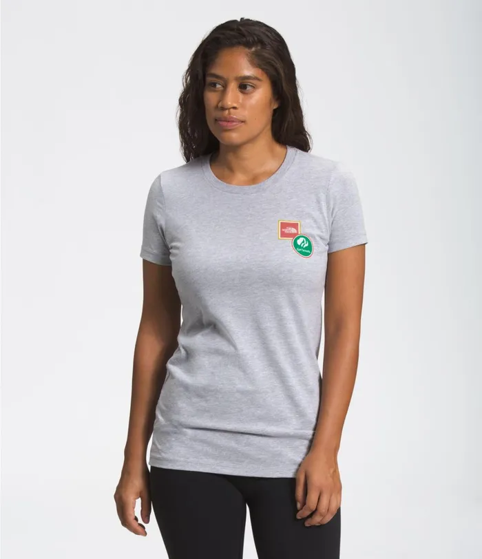 Womens Casual Tops The North Face TNF XGIRLSCOUTSSHORT SLEEVE TEE Athletic Heather