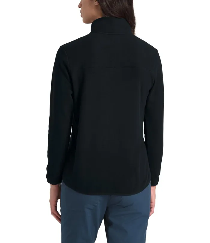 Womens Fleece The North Face TKA Glacier SnapNeck Pullover Tnf Blacktnf Black