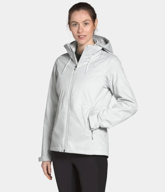 Womens Rainwear The North Face Arrowood Triclimate Jacket Tin Greytnf White