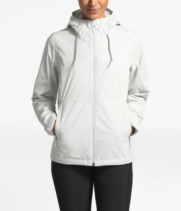 Womens Rainwear The North Face Arrowood Triclimate Jacket Tin Greytnf White