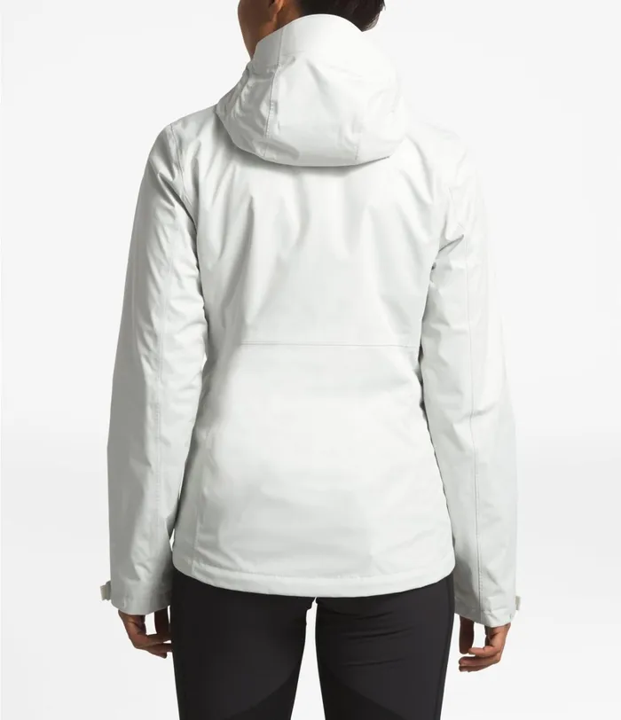 Womens Rainwear The North Face Arrowood Triclimate Jacket Tin Greytnf White