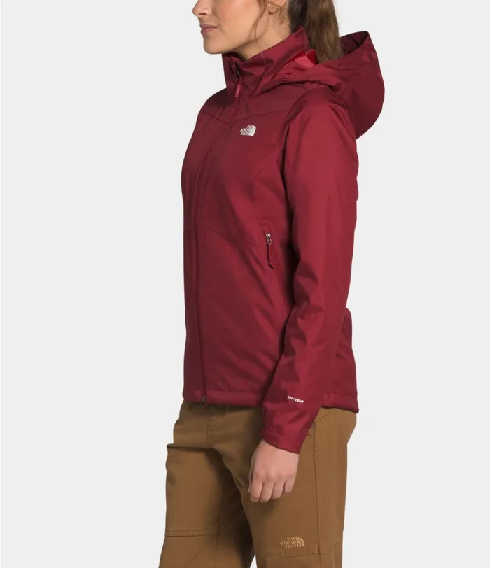 Womens Rainwear The North Face Resolve Plus Jacket Pomegranate