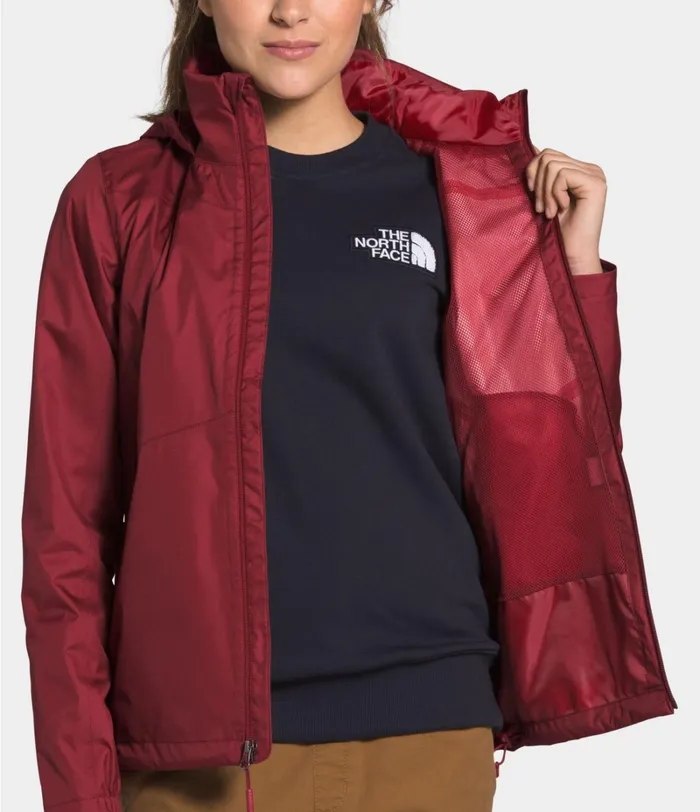 Womens Rainwear The North Face Resolve Plus Jacket Pomegranate