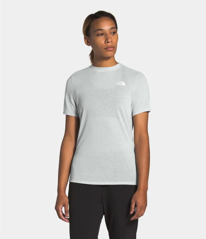 Womens TShirts The North Face Active Trail Wool SS Tin Grey Heather