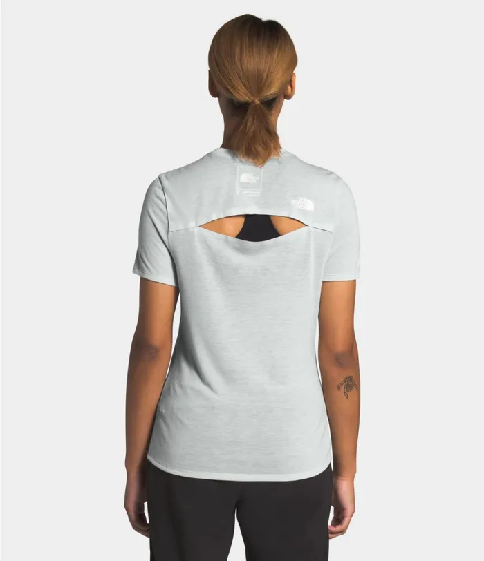 Womens TShirts The North Face Active Trail Wool SS Tin Grey Heather