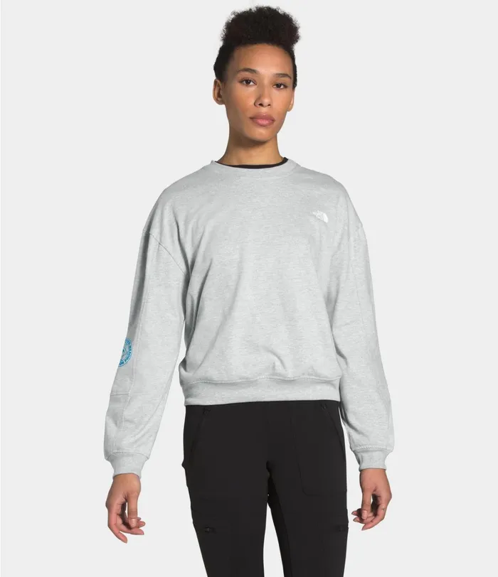 Womens TShirts The North Face W GRAPHIC COLLECTION LS KNIT TOP Tnf Light Grey Heather