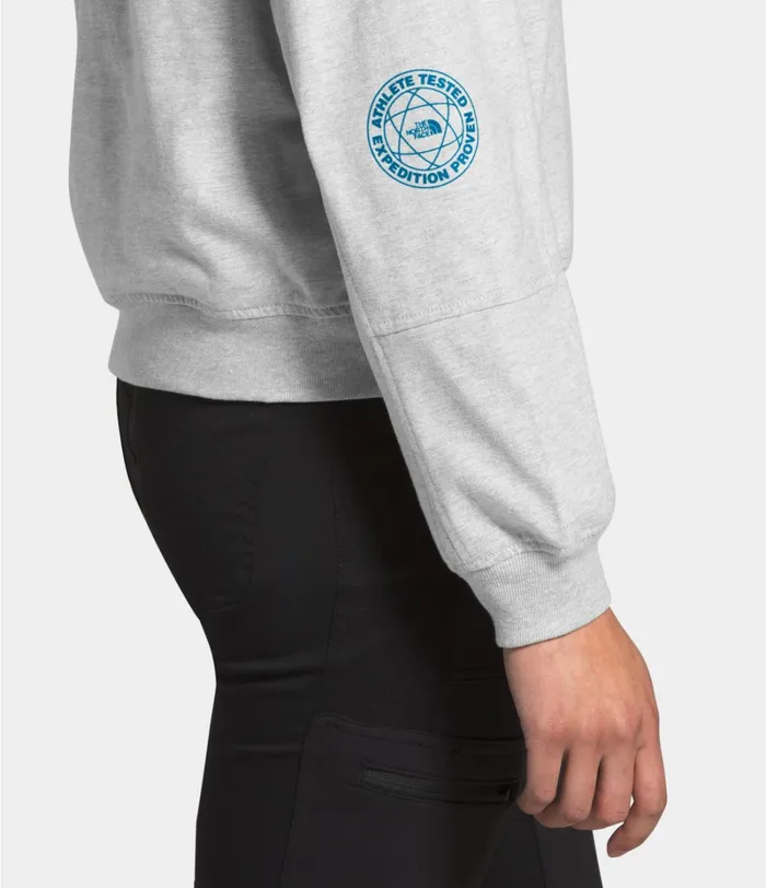 Womens TShirts The North Face W GRAPHIC COLLECTION LS KNIT TOP Tnf Light Grey Heather
